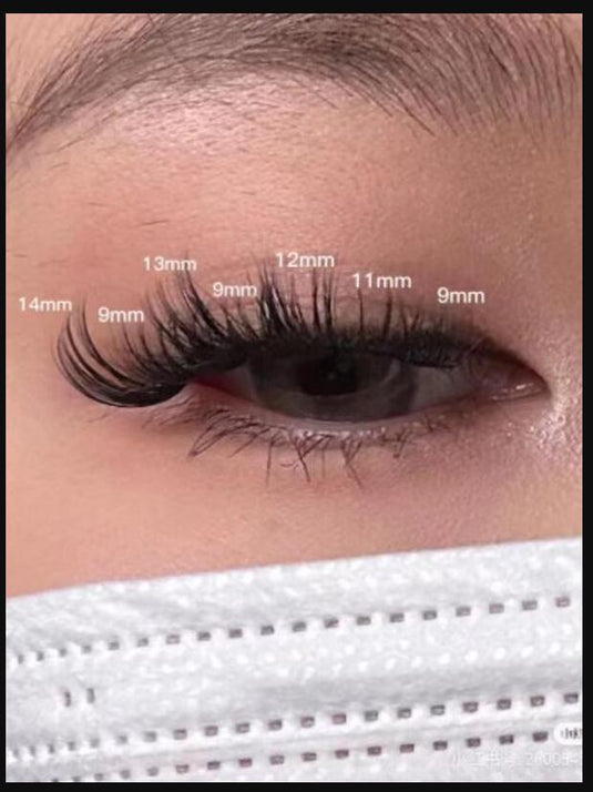 60 Cluster Lashes, 30D C Curl Mix 12/14/16mm Individual Lashes Extensions At Home