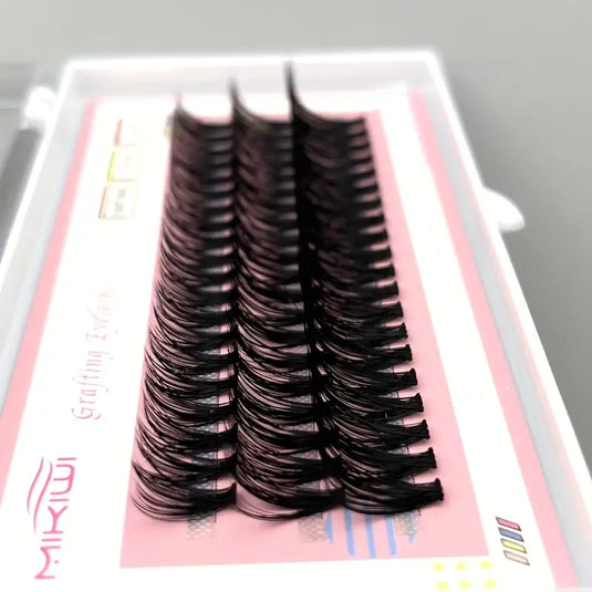 60 Cluster Lashes, 30D C Curl Mix 12/14/16mm Individual Lashes Extensions At Home