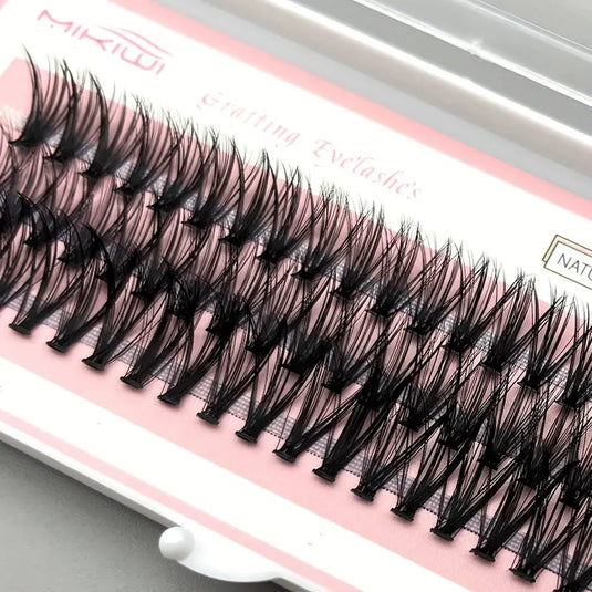 60 Cluster Lashes, 30D C Curl Mix 12/14/16mm Individual Lashes Extensions At Home